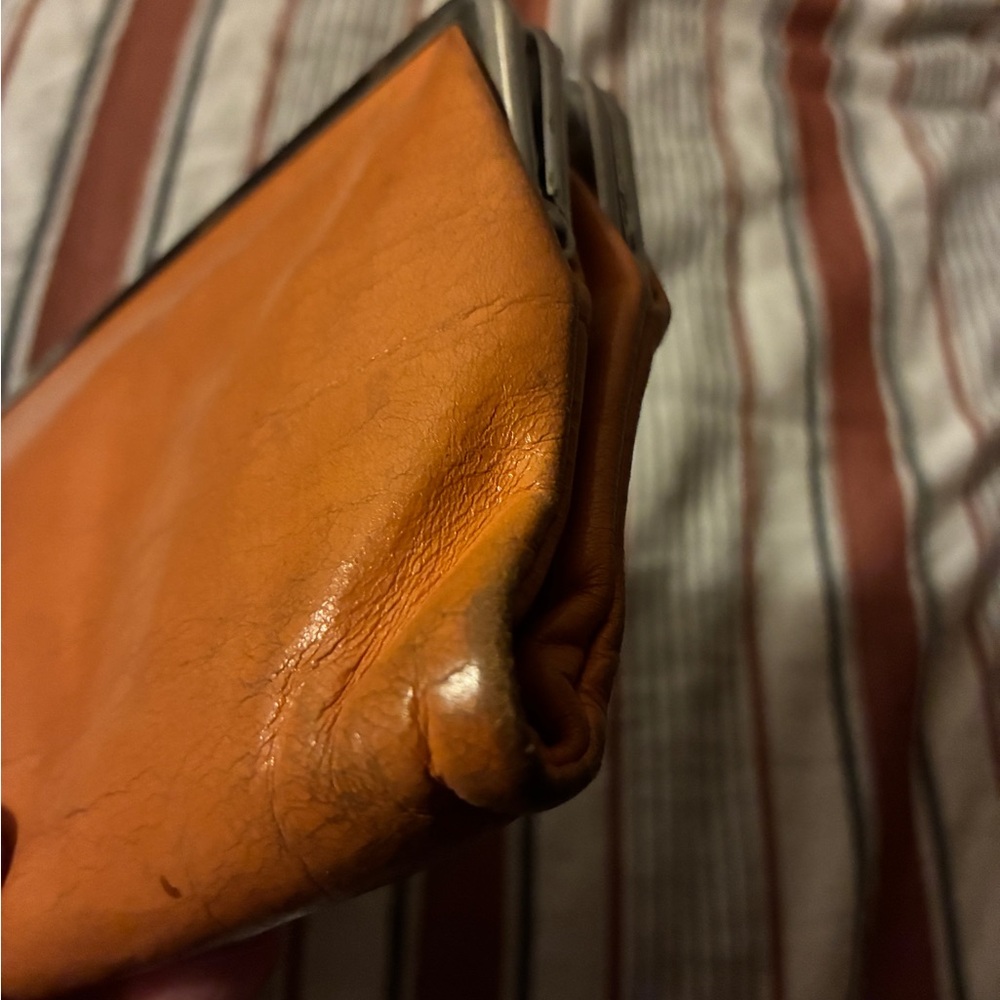 HOBO leather Wallet with paisley inside - Picture 5 of 5